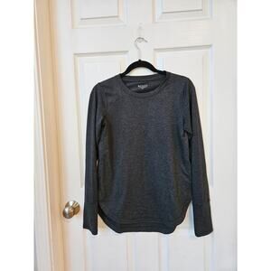 Athleta Gray Long Sleeve Athletic Top Women’s XS Lightweight Performance Shirt
